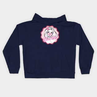 Barbie in a curvy frame Kids Hoodie